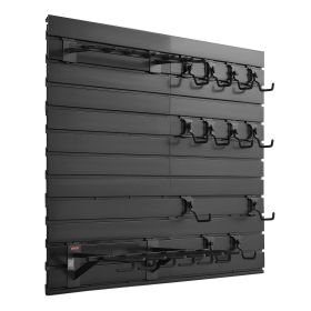 Gun Rack, Wall Mount, Heavy-Duty Steel Tactical Rifle Carbine Shotgun Handgun Storage Rack, Securely Holds up to 6 Rifles and 6 Pistols