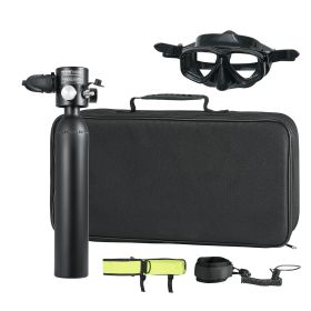 Scuba Tank, 0.5L Portable Diving Tank with Pump, Diving Oxygen Cylinder Supports 5-10 Minutes Underwater Breathing, 98.43 ft Diving Depth