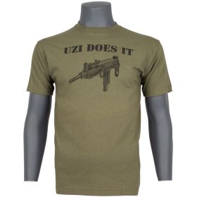 UZI DOES IT T-SHIRT OD (Option: XXXL)