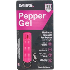 SABRE RED PEPPER GEL 15 GRAMS HARD CASE (Option: Pink)