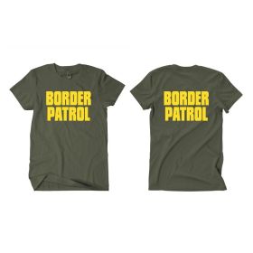 BORDER PATROL T-SHIRT, OD (Option: XXL)