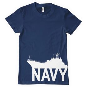NAVY SHIP MEN'S T-SHIRT NAVY (Option: XXXL)