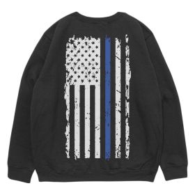 VINTAGE BLUE LINE CREWNECK SWEATSHIRT (Option: XXL)