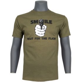 SMILE FOR THE FLASH MEN'S T-SHIRT (Option: M)