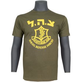 ISRAELI DEFENSE T-SHIRT, OD (Option: S)