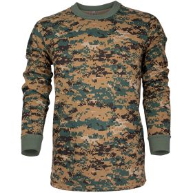 MENS LONG SLEEVE T-SHIRT DIGITAL WOODLAND (Option: Xl)