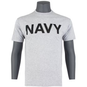 NAVY T-SHIRT GREY (Option: XXL)