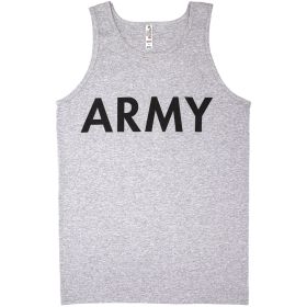 MENS TANK TOP GREY - ARMY *DS (Option: Army S *Ds)
