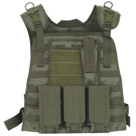 BIG AND TALL MODULAR PLATE CARRIER VEST (Option: Olive Drab)