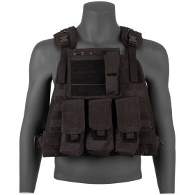 GEN II BIG & TALL MODULAR PLATE CARRIER VEST (Option: Black)