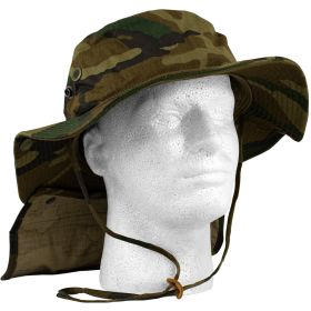 ADVANCED HOT-WEATHER BOONIE HAT (Option: Woodland Camo)