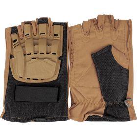 HALF FINGER TACTICAL ENGAGEMENT GLOVE (Option: Coyote XXL)