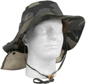 ADVANCED HOT-WEATHER BOONIE HAT (Option: Midnight Woodland Camo)