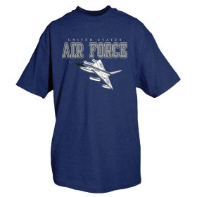AIR FORCE FIGHTER T-SHIRT (Option: Navy L)