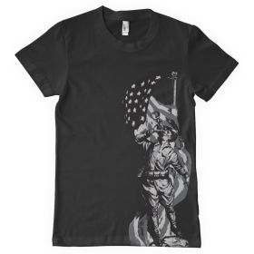 AN AMERICAN PATRIOT MEN'S T-SHIRT (Option: L)