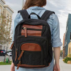 RETRO LONDONER COMMUTER DAYPACK (Option: Black)