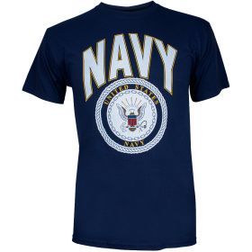 NAVY T-SHIRT,NAVY BLUE (Option: XXXL)