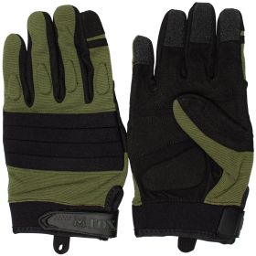FLEX-KNUCKLE RAID GLOVES (Option: Olive Drab XXL)
