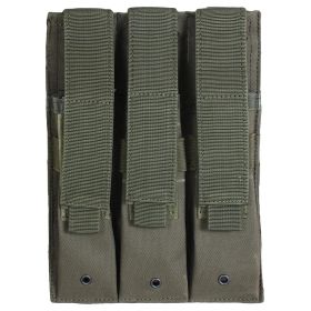 TRIPLE MP 5 MAG POUCH (Option: Olive Drab)