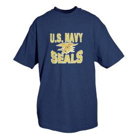 US NAVY SEALS T-SHIRT NAVY BLUE (Option: Xl)